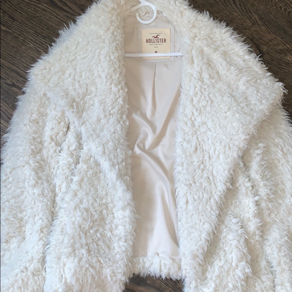 Hollister faux fur jacket